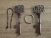 Vintage Keychain Openers For Beer Bottle Metal Coca Can Opening Tool With Ring And Chain Line Kitchen Bar Tool HH7-984