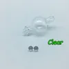 6mm Quartz Terp Dab Pearls And Colorful Glass Bubble Carb Cap Insert With Side Hole For Quartz Thermal Banger Nails Glass Water Bongs