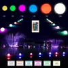 Rasenlampen, mehrfarbig, LED-Kugellicht, RGB-Farben, schwimmend, wasserdicht, Stimmung für Gartendekoration, Pool, Teich, Party