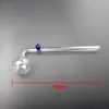 Brûleurs d'huile de cou pliés Brûleur d'huile en verre incurvé Fumer Pipe de tuyau à main DAB TUBE BLOWN PIPES 14 cm