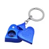 HoneyPuff Smoking Pipe Pocket Size Style MINI Metal Poker Peach Heart Shape Key Chain Smoking Pipes Aluminum Alloy Wholesale