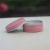 Contenitori cosmetici per lozione crema Batom in metallo rosa oro rosa da 10g 15g vuoti riutilizzabili in alluminio F1097