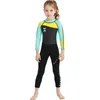 25 mm Neoprene Kids Wetsuit a maniche lunghe Girls Abito da immersione in neoprene Surfing Snorkeling Wear 6 Colori7124329