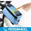 Fietszak Touchscreen Roswheel Bike Front Frame Tassen Houder Pannier Waterdicht 4.2 "4.8" 5.5 "Telefoon Pouch + Extension Line Gratis verzending