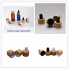 18/410 bamboe wit/zwart gel dropper cover cosmetische vloeibare fles deksel zonder glazen pipet en fles F1431