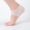 Feet Care Socks Silicone Moisturizing Gel Heel Socks Cracked Foot Skin Care Protectors with Hole LX3892