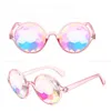 Eyeglasses Disco Mosaic Ball Sunglasses Kaleidoscope Glasses Resin Lenses 4D Glass Crystal Animation And Electronic Music Festival