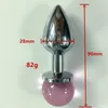 Plug Anal unisexe en métal et acier inoxydable, avec bijoux en cristal, perle de butin, dilatateur d'anus, Bondage pour adulte, produit de jouet sexuel BDSM