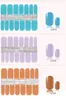 New 14 Tips/Sheet Pure Color Design Nail Wraps Full Cover Nails Art Sticker Decorations Manicure Nail Art Simple Decals