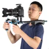 Freeshipping DSLR Rig Camera Bracket Mount Head Handheld Video Shoulder Support System 15mm stångklämma