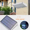 CE ROHS FCC Wireless PIR Motion Sensor LED Solar Lamp street yard energy saving solar led outdoor flat Aluminum alloy 48LED wall light