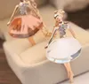 Miss Corée Jingjing Love Ballerina Girl Collier Crystal Full Diamond Pull Chain