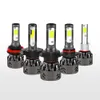 PAMPSEE 1PAIR MINI LED 9-36V 60W 6000K H7 H4 BIL LIGHTS 6000LM H1 H11 9005 9006 Cob Chips Headlight Lampor Spot Fog Light