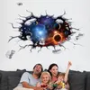 Pegatinas de pared creativas de galaxia del universo 3D para techo, decoración Mural autoadhesiva, pegatina de suelo impermeable con personalidad 8801462