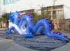 Parade Performance Animal Model visade uppblåsbara kinesiska draken horned dinosaur för utomhusevenemang