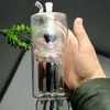 New Tipe Fumage Mini Hookah Bongs de vidro colorido em forma de metal e baixa garrafa de fumaça de água de água de vidro de oito garras