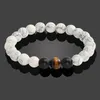 Moda 8MM Chakra Occhio di tigre Buddha Bracciali per donna Uomo Pietra naturale Bracciale con perline rotonde Gioielli lavici