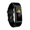 ID 115 plus slimme armband voor scherm fitness tracker stappenteller horloge teller hartslag bloeddrukmonitor Smart Polsband