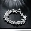 Bracelet de vigne clair de sable bracelet plaqué argent sterling SPB232 ; Bracelet en argent 925 pour hommes et femmes, lien, chaîne, offre spéciale