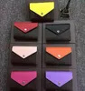 Classic Clemence Wallet Real Leather Multicolor Coin Purses Date Code Short Wallets Card Holder Zipper Pockets 60492