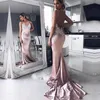 Sexy dos nu longues robes de bal simples bretelles spaghetti dentelle appliques taffetas balayage train robe de soirée mode sirène 2018 robe de bal