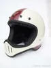 Dot Motorfiets Vintage Retro Full Face Helmet voor vuil Dirt Cross Biker Safe Protective Moto Cross Six Color Big Vison Bike Bicycl7128298