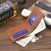 Small Slim Mini Fashion PU Leather Men Wallet Male Purse Thin Perse Walet Cuzdan Vallet Money Bag Document For Card Holder310r