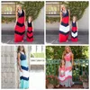 Summer Dresses Striped Mom Girls Dress Mother Daughter Matching Dresses Family Matching Outfits Mommy and Me Clothes DHT475