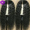 Middle Part Loose Curly Syntetic Lace Front Pärlor 150% Täthet Afrika Amerikanska Kvinnor Brazilian Full Lace Front Wig Pre Plucked Hairline