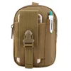 5,5 tums utomhus EDC Tactical Molle Waist Bag Pack Män Mobiltelefon Väska Väska Hållare till iPhone 7 Samsung Camping Vandring