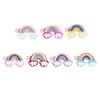 Baby Hair Accessories Unicorn Girls Bows Rainbow Princess Jojo Siwa Kids Clips Ribbon Barn Barrettes Hairclips A17444554575