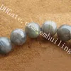 10 Pcs Labradorite Pulseira De Cristal 8mm Cinza Moonstone Azul Flash Rodada Beads Energia Cura Pulseiras Spectrolite Pulso Pulseira Anti Stress