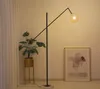 Lampa podłogowa LED Nowoczesne oświetlenie wewnętrzne oświetlenie salonu Morden Light Metal Galwalowe Glass Ball Abshade Marmur Base3703032