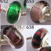 550 PCS Murano Glass Beads Charms Prata Banhado Único Chead Charme Mix 20 estilos Fit Bracelet