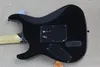 LTD KH 202 Kirk Hammett Distressed Black Электрогитара Активная копия Звукосниматели EMG, струнодержатель Black Floyd Rose Tremolo, инкрустация Skull Bones