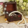 2016 New Vintage Jewelry Pearl Necklace Bracelet Storage Organizer Wooden Case Gift Box