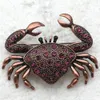 Wholesale Crystal Rhinestone Crab Brooches Fashion Jewelry gift Pin Brooch C878