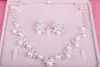 Whole Pearls Bridal Jewelery Necklace Earrings Sets with Faux Pearls Prom Party Wedding Crystal Jewelery Bridal Accessories Ch7166386