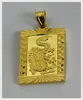 24k guldpläterad manlig gul guldpläterad drake hänge halsband män smycken alluvial elegant vintage gyllene smycken257g