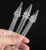 New Mini NC Quartz Nail with Quartz Filter Tips Tester Quartz Straw Tube Glass Water Pipes Smoking Accessories Dab Straw