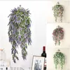 컨트리 스타일 벽 매달려 인공 식물 나뭇잎 라벤더 바구니 꽃 ​​홈 발코니 결혼식 장식 7A2115