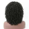 Kinky curly peruker för svarta kvinnor blond syntetisk hårfärg T2730 blond afro peruk 16 tum9705839