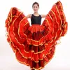 Flamenco تنورة السيدات الإسبانية Flamenco فانك فستان رقص Senorita Rumba salsa زي/فلامينكو فستان/تنورة رقصة بطن