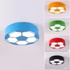 Cartoon Glass LED Football Boy's Room Ceiling Lamp Creative Kid's Room soccer Ceiling Light Children Bedroom Ceiling Lighting Fixtures