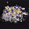 مختلط ستليي 3D مسمار الفن زينة الماس يلمع اللوازم فن الأظافر مجوهرات اكسسوارات مانيكير 12 الألوان