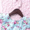 Newborn Baby Clothes Infant Romper Jumpsuit Ruffles Fly Sleeve Floral Rompers Sunsuit One Piece Outfits Summer Kids Baby Girls Clothing