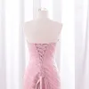 Riktigt foto burgundy plommon tiered handgjord prom klänning formell sjöjungfru vestido de noiva high end bridal eveing ​​klänning röd matta maxi klänningar