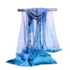 Nouvelles femmes foulard en soie en mousseline de soie printemps et automne accessoires été doux mince crème solaire cape châles fille cadeaux mélanger les couleurs