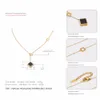 Collier chaîne en or Rose pour femmes, colliers en acier inoxydable, mode coréenne, bijoux avec pendentifs mignons, 2018 CARLIDANA301p