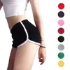 Kvinnor yoga shorts byxor sexiga kvinnor fitness sport shorts elastisk midja springande gym yoga andas bomull kort byxa